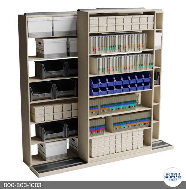 binder storage shelves