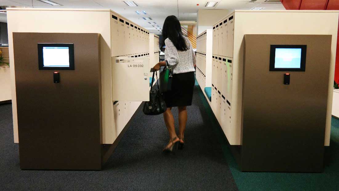 electronic lockers featured