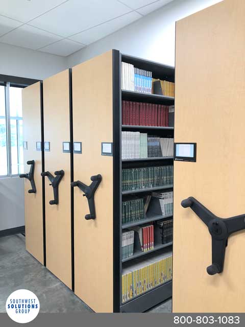 compact book shelving