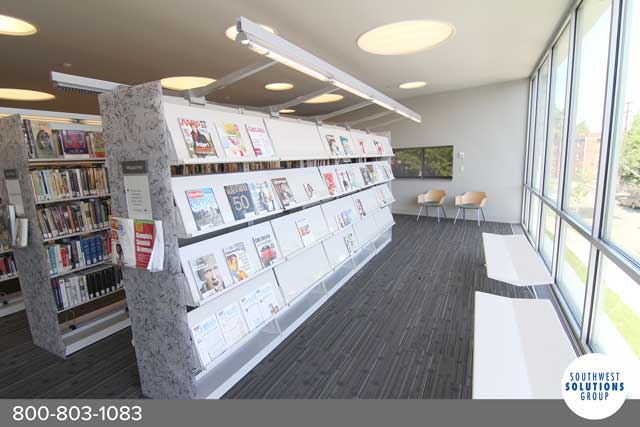 library magazine shelving