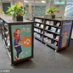 shelving signage dynamic library