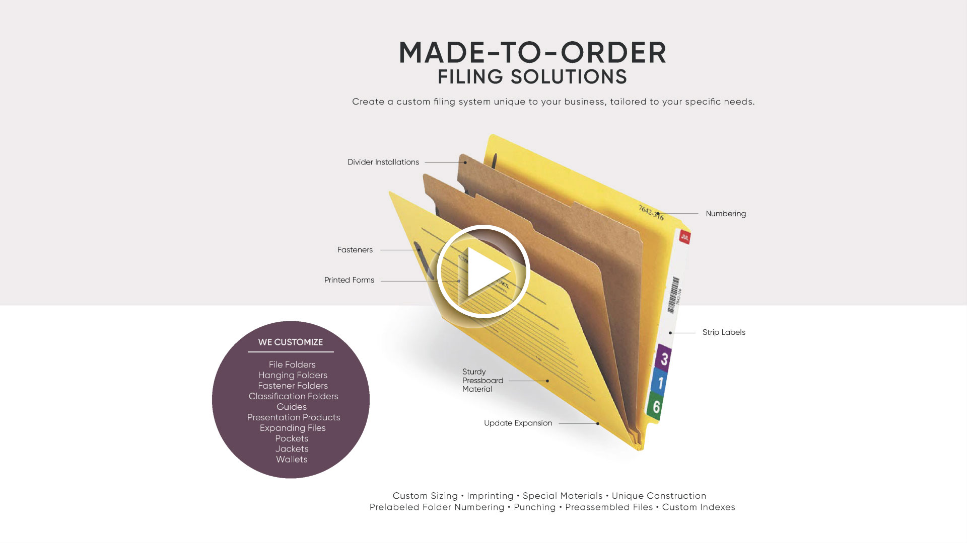 Create Custom File Folder Solutions