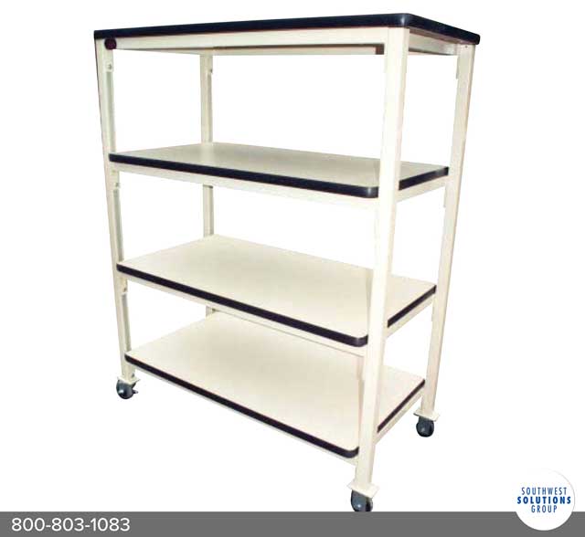 assembly shelf carts tall