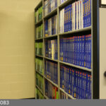 textbook storage shelving