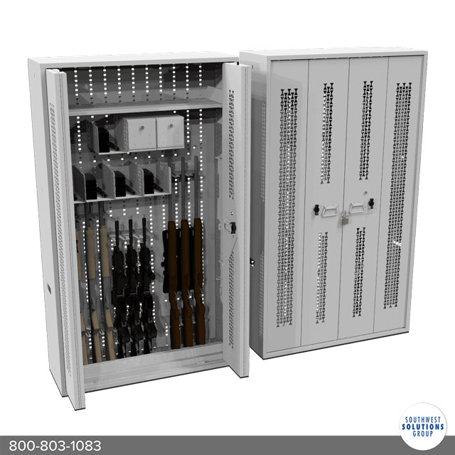 rfid gun locker secured storage