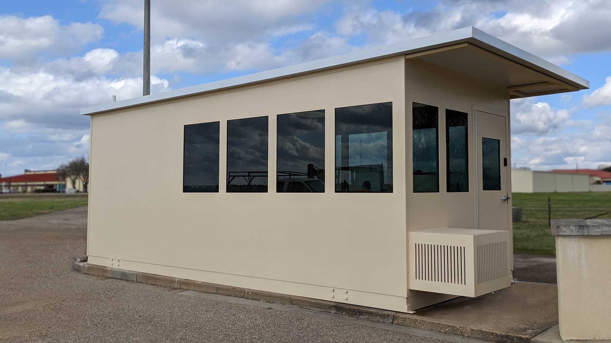 drive thru security booth with ac enclosure