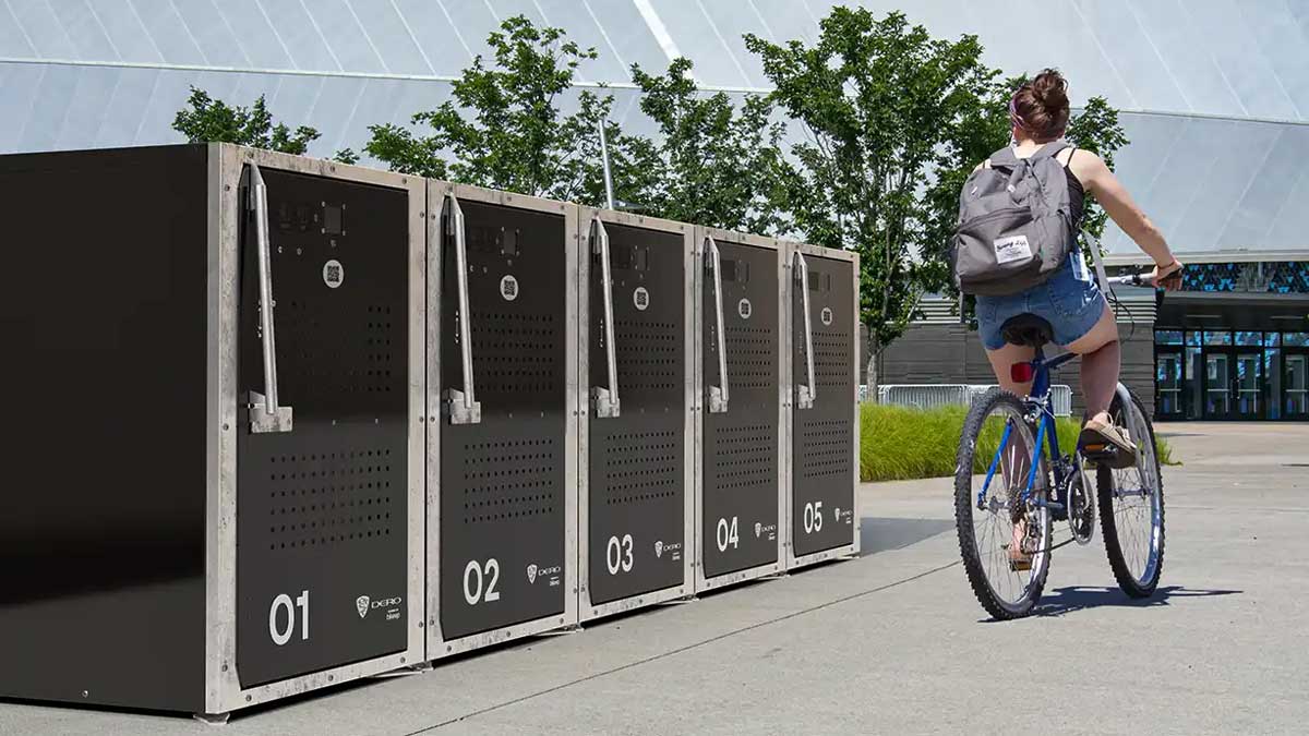 smart bike locker series outdoor