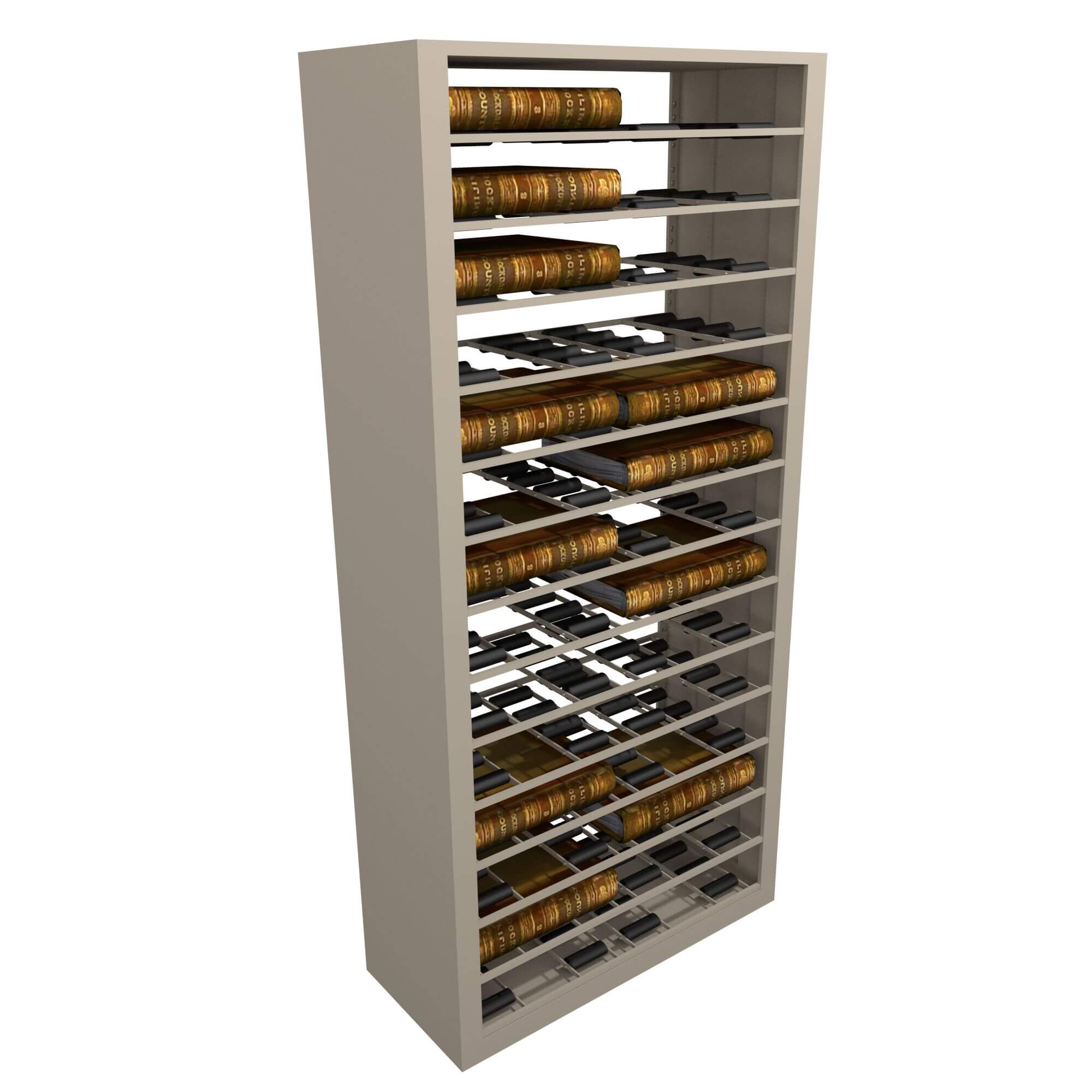 bulky court clerk cabinet racks