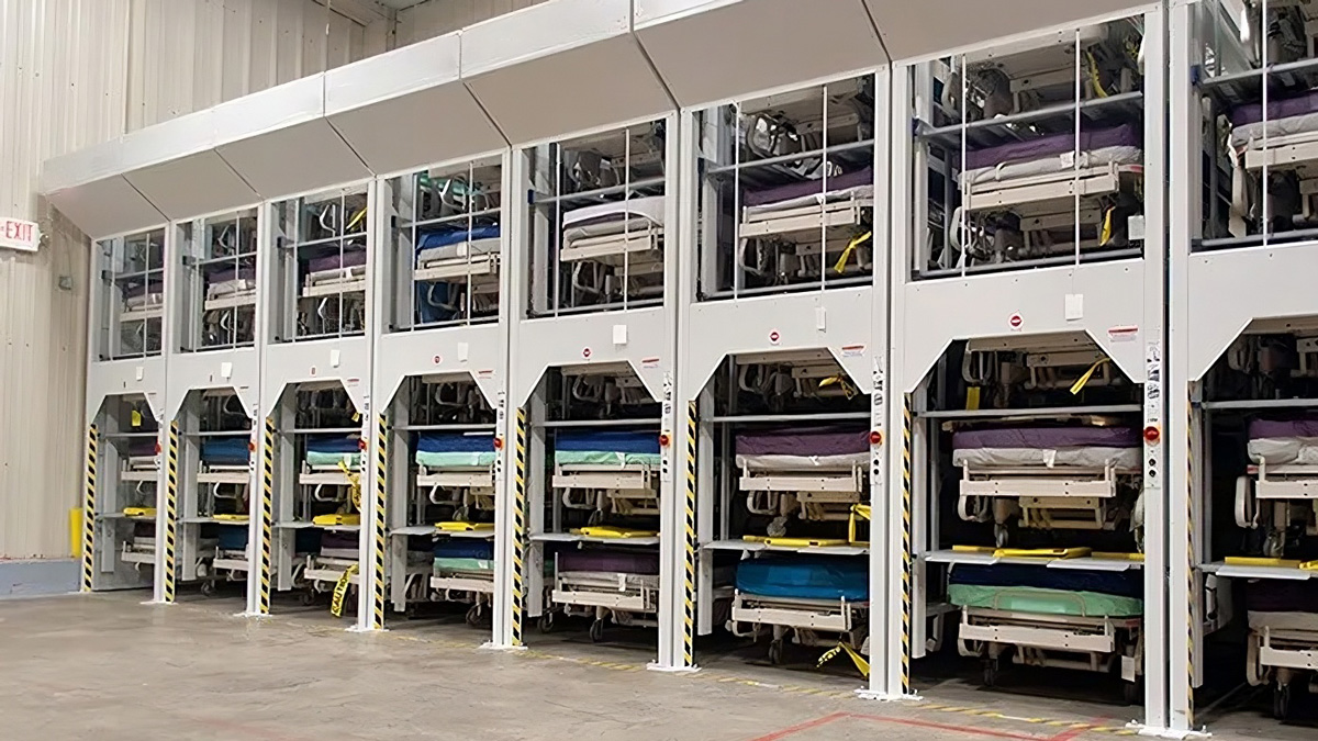 hospital bed storage solutions