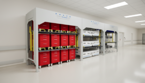 emergency cart and bed storage lift