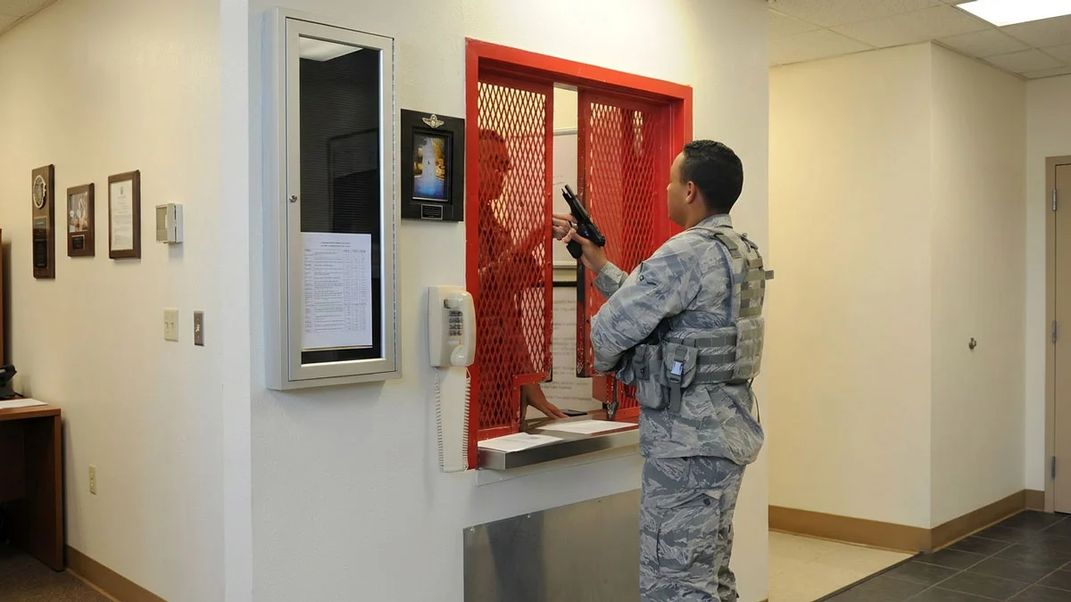 military armory gps weapon monitoring control room