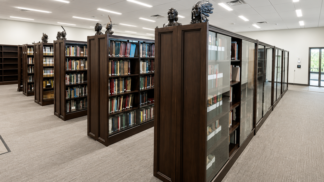private library high density book storage