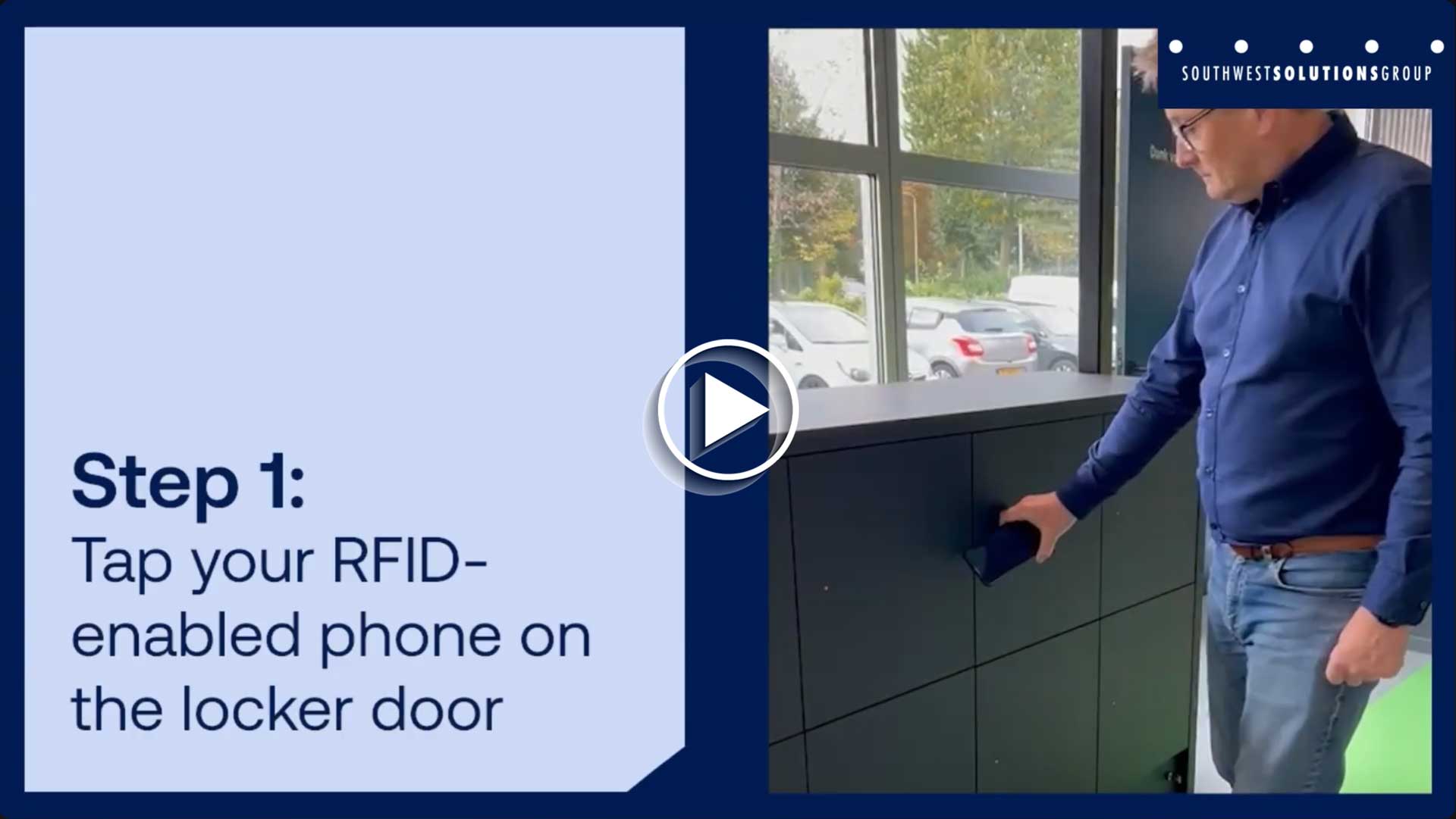 How to Open a Smart Locker with an RFID Enabled Phone Package Pickup Lockers Overview